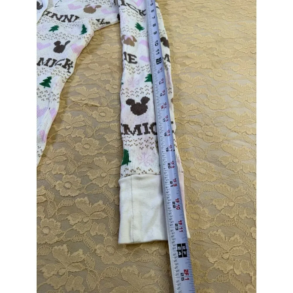 Disney Thermal Henly Romper | Mickey & Minnie Winter PJ Bodysuit - Picture 3 of 6